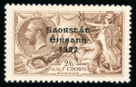 Stamp of Ireland » 1922-23 Thom Three-Line Overprints (T47-T61) 2s6d chocolate-brown, perfect R in Crown, mint single,