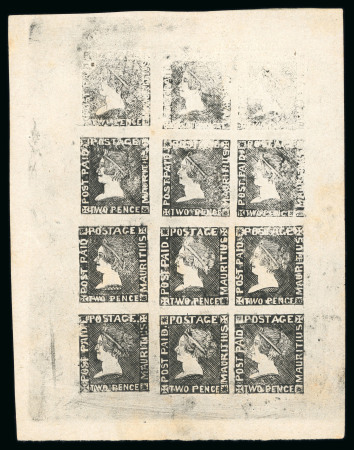 Stamp of Mauritius » 1859 Sherwin Issue (SG 40) 1859 Sherwin 1d and 2d plate proofs from the undefaced plates