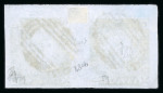 Stamp of Mauritius » 1859 Lapirot Issue » Intermediate Impressions (SG 38) 1859 Lapirot, intermediate impression, pair with good to huge margins, used