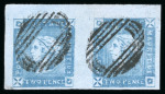 Stamp of Mauritius » 1859 Lapirot Issue » Intermediate Impressions (SG 38) 1859 Lapirot, intermediate impression, pair with good to huge margins, used
