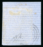 Stamp of Mauritius » 1858-62 Britannia Issues (SG 26-35) 1858-62 Britannia (4d) green, fine to large margins, tied to small piece