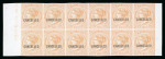 Stamp of Mauritius » Later Issues 1863-72, 1d to 1s group of six imperf. specimen proofs overprinted "CANCELLED" by De La Rue in marginal blocks of 10