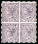 Stamp of Mauritius » Later Issues 1863-72, 6d dull violet mint block of four