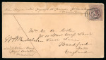 Stamp of Mauritius » Later Issues 1862 (Mar 6) Soldier's letter sent to England with 1860-63 1 purple-brown tied by "B53" barred oval
