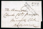 Stamp of Ireland » Pre-Stamp Postal History » Local Post Period - 1773-1840 1835 (May 6th) Folded entire from Donaghmore to Ballyconnel,