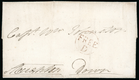 Stamp of Ireland » Pre-Stamp Postal History » Local Post Period - 1773-1840 1829 (August 18th) Folded entire sent locally within