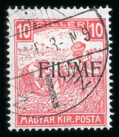 Stamp of Large Lots and Collections Italy - Fiume: 1850-1945, exceptional collection on about 164 exhibition pages including stamps with a spectacular section of varieties