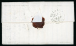 Stamp of Ireland » Transatlantic Mail to, from and via Ireland 1860-1864 Two folded entire sent from New York and