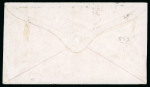 Stamp of Ireland » Transatlantic Mail to, from and via Ireland 1862 (August 18th) Registered envelope with original