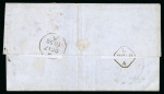 Stamp of Ireland » Transatlantic Mail to, from and via Ireland 1856 (October 16th) Folded cover from Derry, via Dublin