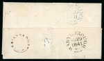 Stamp of Ireland » GB Used In Ireland 1841 (May 29th) Folded cover from Ballycoursa, Kells,