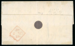 Stamp of Ireland » Pre-Stamp Postal History » Postal Reform Period 1840 Two folded covers both from Dublin to Enniskillen