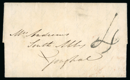 Stamp of Ireland » Pre-Stamp Postal History » Postal Reform Period 1840 (January 3rd) Folded cover sent from Dublin to