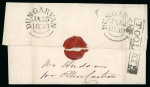 Stamp of Ireland » Pre-Stamp Postal History » Unified Post Period - 1827-1839 1840 (January 3rd) Folded cover sent from Dublin to