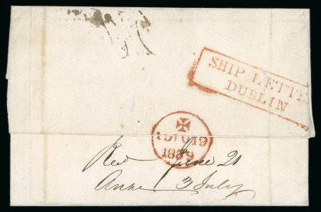 Stamp of Ireland » Pre-Stamp Postal History » Unified Post Period - 1827-1839 1839 (March 29th) Folded cover sent from Buenos Aires,