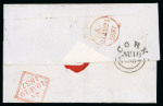 Stamp of Ireland » Pre-Stamp Postal History » Unified Post Period - 1827-1839 1837 (July 21st) Folded cover sent from New York via