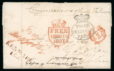 Stamp of Ireland » Pre-Stamp Postal History » Unified Post Period - 1827-1839 1831 (November 16th) Folded entire sent from Kenmare