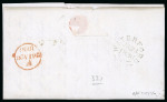 Stamp of Ireland » Pre-Stamp Postal History » Unified Post Period - 1827-1839 1835 (October 21th) Folded cover sent from Valparaíso,