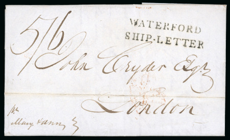 Stamp of Ireland » Pre-Stamp Postal History » Unified Post Period - 1827-1839 1835 (October 21th) Folded cover sent from Valparaíso,