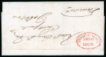 Stamp of Ireland » Pre-Stamp Postal History » Unified Post Period - 1827-1839 1828 (November 27th) Folded entire sent from Dublin