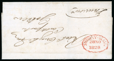 Stamp of Ireland » Pre-Stamp Postal History » Unified Post Period - 1827-1839 1828 (November 27th) Folded entire sent from Dublin
