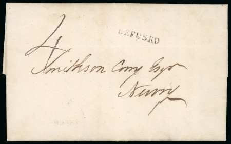 Stamp of Ireland » Pre-Stamp Postal History » Unified Post Period - 1827-1839 1838 (July 9th) Folded letter sent from Hillsboro to