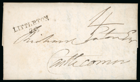 Stamp of Ireland » Pre-Stamp Postal History » Unified Post Period - 1827-1839 1828 (October 31st) Folded letter sent from Littleton