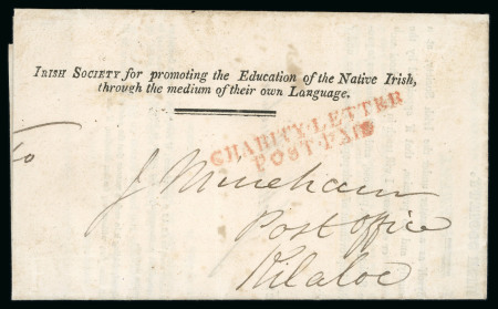 Stamp of Ireland » Pre-Stamp Postal History » Independant Post Office Period - 1784-1831 1822 (November 28th) Printed notice folded letter sent