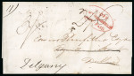 Stamp of Ireland » Pre-Stamp Postal History » Independant Post Office Period - 1784-1831 1828 (October 29th) Folded cover sent from London to