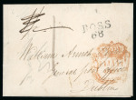 Stamp of Ireland » Pre-Stamp Postal History » Independant Post Office Period - 1784-1831 1809 (January 10th) Folded cover sent from Ross, Co.