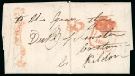 Stamp of Ireland » Pre-Stamp Postal History » Independant Post Office Period - 1784-1831 1830 (November 1st) Folded cover sent from Dublin to
