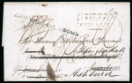 Stamp of Ireland » Pre-Stamp Postal History » Independant Post Office Period - 1784-1831 1825 (October 4th) Folded cover sent from Jamaica via