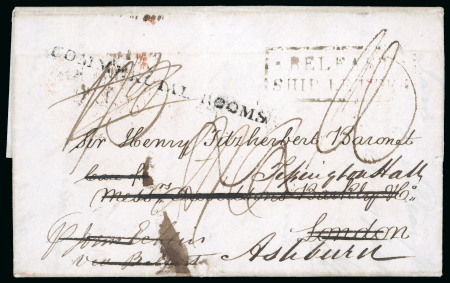 Stamp of Ireland » Pre-Stamp Postal History » Independant Post Office Period - 1784-1831 1825 (October 4th) Folded cover sent from Jamaica via