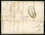 Stamp of Ireland » Pre-Stamp Postal History » Independant Post Office Period - 1784-1831 1825 (June 2nd) Folded entire sent from Bordeaux in