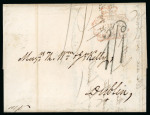 Stamp of Ireland » Pre-Stamp Postal History » Independant Post Office Period - 1784-1831 1825 (June 2nd) Folded entire sent from Bordeaux in