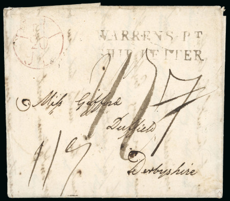 Stamp of Ireland » Pre-Stamp Postal History » Independant Post Office Period - 1784-1831 1805 (September 3rd) Folded entire sent from W.Bakewell