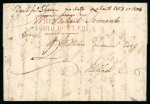 Stamp of Ireland » Pre-Stamp Postal History » Independant Post Office Period - 1784-1831 1803 (July) Folded cover sent from New York to Belfast,