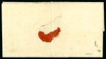 Stamp of Ireland » Pre-Stamp Postal History » Independant Post Office Period - 1784-1831 1828 (April 12th) Folded affidavit sent from the President