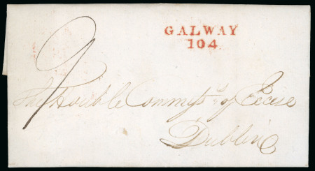 Stamp of Ireland » Pre-Stamp Postal History » Independant Post Office Period - 1784-1831 1826 (August 10th) Folded cover sent from the Excise