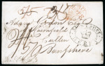 Stamp of Ireland » Pre-Stamp Postal History » Independant Post Office Period - 1784-1831 1812 (August 19th) Folded cover to Banfshire, endorsed