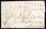 Stamp of Ireland » Pre-Stamp Postal History » Independant Post Office Period - 1784-1831 1803 (May 11th) Folded cover sent from Dublin to London,