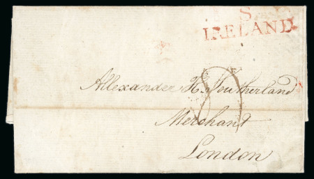 Stamp of Ireland » Pre-Stamp Postal History » Independant Post Office Period - 1784-1831 1799 (February 27th) Folded cover sent from Dublin