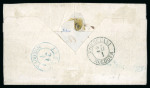 Stamp of Romania » 1858 (1st Nov.) - 1861 Moldavia - Handstruck at Jassy - Imperforate 40 Parale on bluish paper, right sheet marginal horizontal