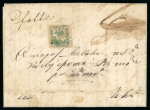 Stamp of Romania » 1858 (1st Nov.) - 1861 Moldavia - Handstruck at Jassy - Imperforate 40 Parale greenish blue on white paper, single, with