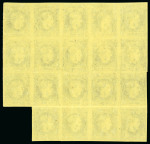 Stamp of Romania » 1866-67 Prince Carol I - Coloured Papers 2 Parale black on yellow, mint and mint nh irregular