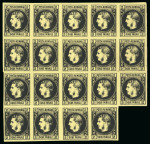 Stamp of Romania » 1866-67 Prince Carol I - Coloured Papers 2 Parale black on yellow, mint and mint nh irregular