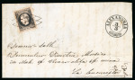Stamp of Romania » 1866-67 Prince Carol I - Coloured Papers 20 para black on rose, good to large margins, tied