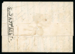 Stamp of Romania » Postal History » Disinfected Mail GALATZ: 1843 Disinfected stampless entire from Galatz