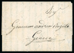 Stamp of Romania » Postal History » Disinfected Mail GALATZ: 1843 Disinfected stampless entire from Galatz
