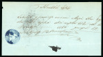 Stamp of Romania » Postal History » Disinfected Mail IZLAZ: 1860 Stampess large part cover/letter, having
